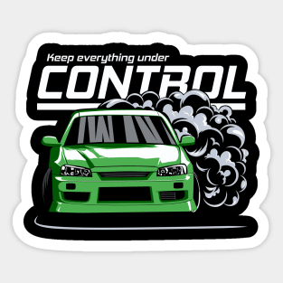 Keep everything under control (green) Sticker